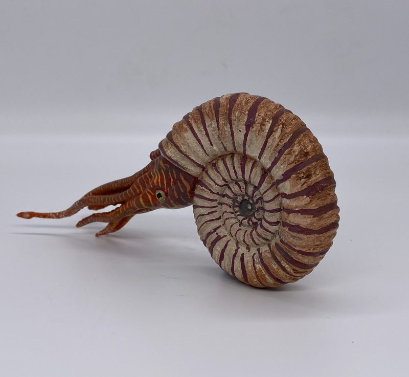 Ammonite fossil figurine