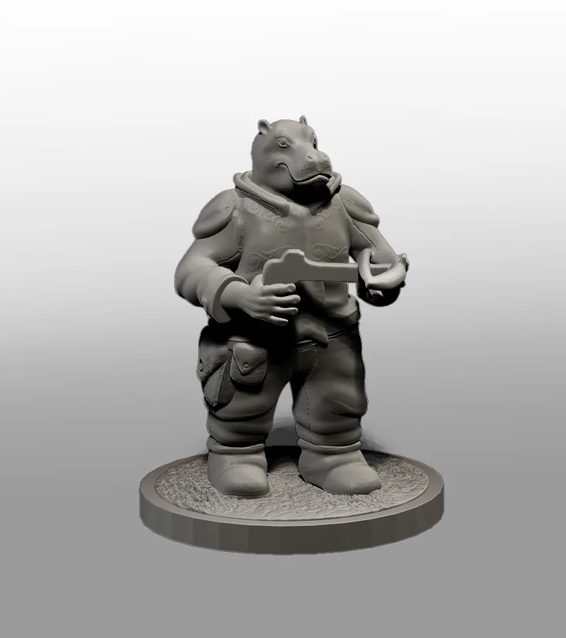 Preview of Hippo Folk Dnd